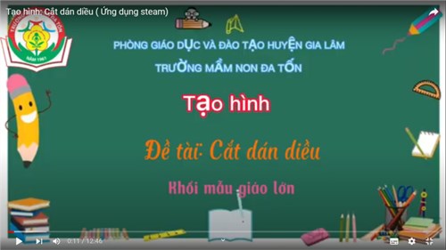 Tạo hình   Cắt dán cái diều  - Giáo viên: Trần Thị Tuyết Chinh